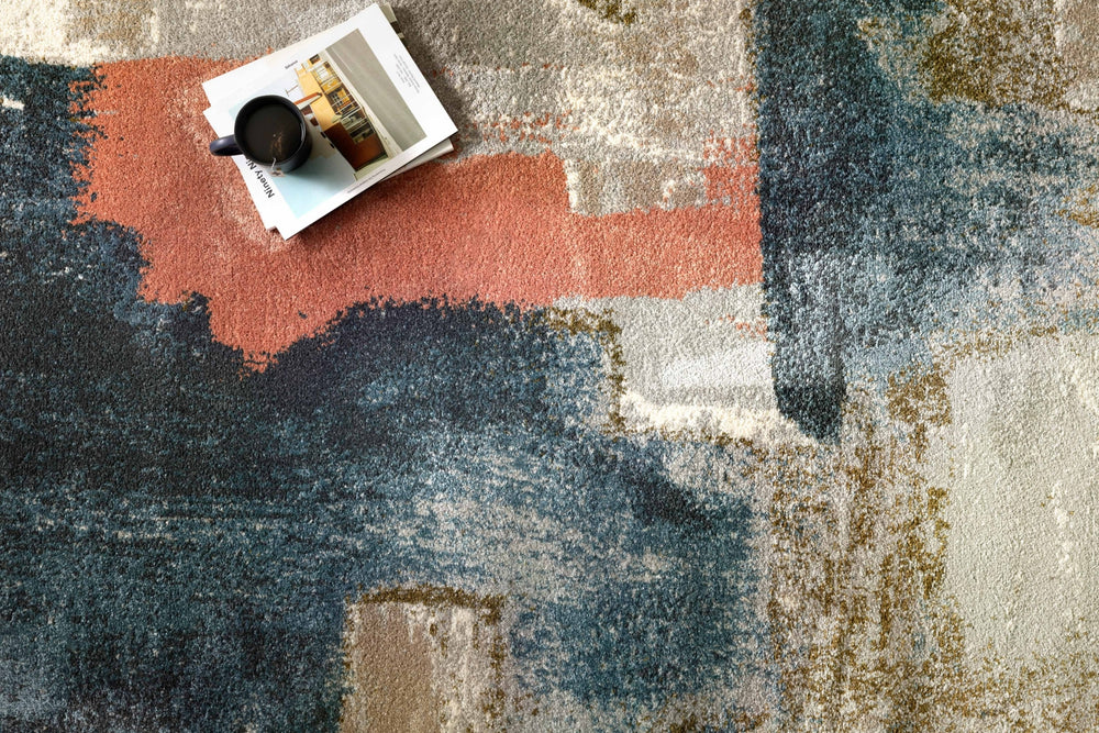 Loloi Spirit SPI-05 Stone/Multi Area Rug Lifestyle Image Feature