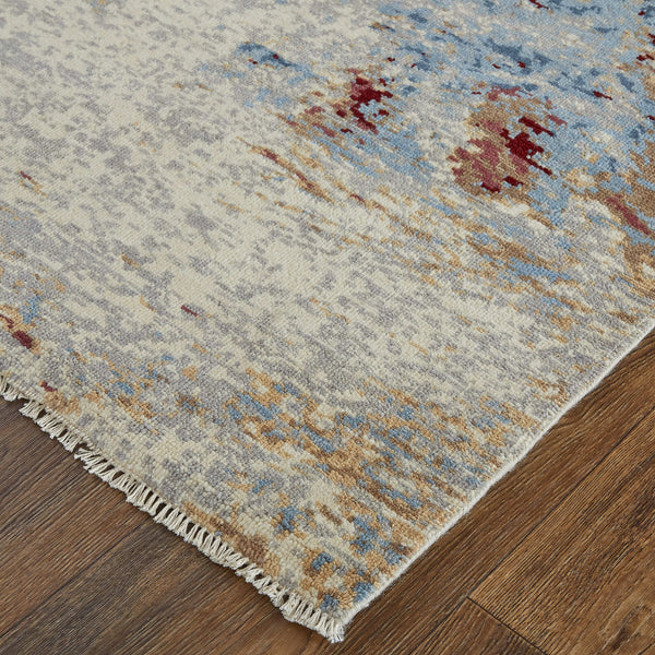 Havila Fine Rugs Savannah S1033 Tan/Blue Area Rug Incredible Rugs and