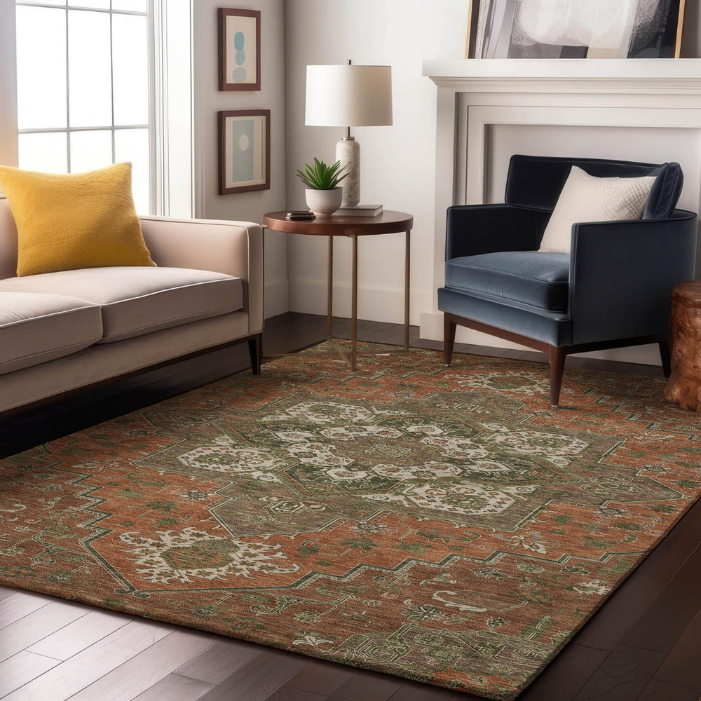 Dalyn Tabrook TB9 Rust Area Rug Lifestyle Image Feature