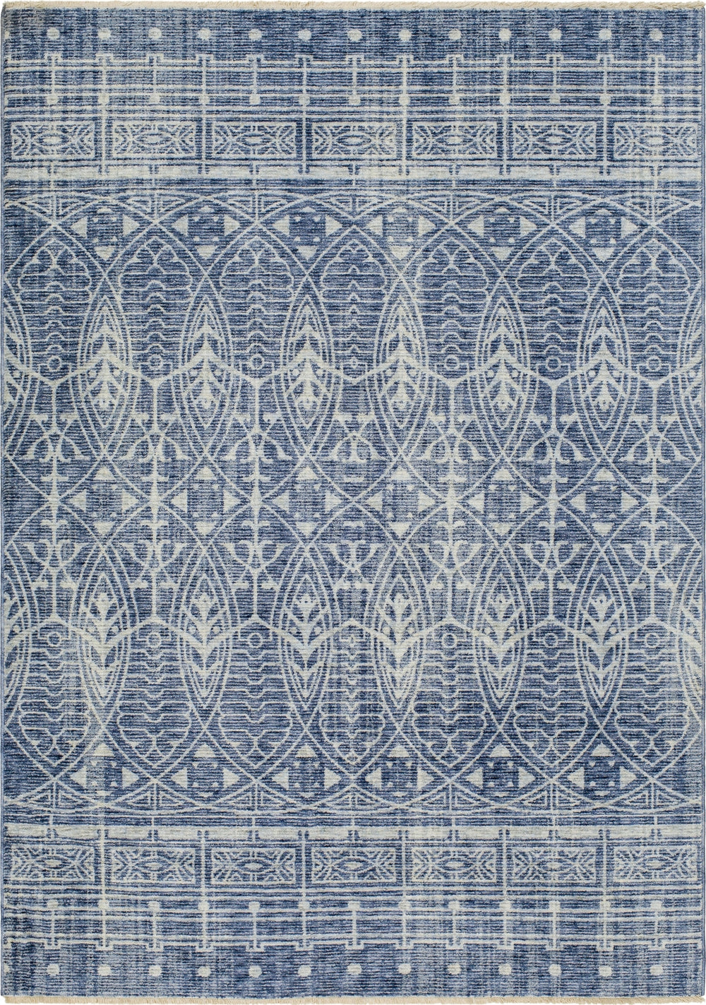 Frank Lloyd Wright Foundation x Livabliss Usonia USO-2306 Slate Blue Area Rug