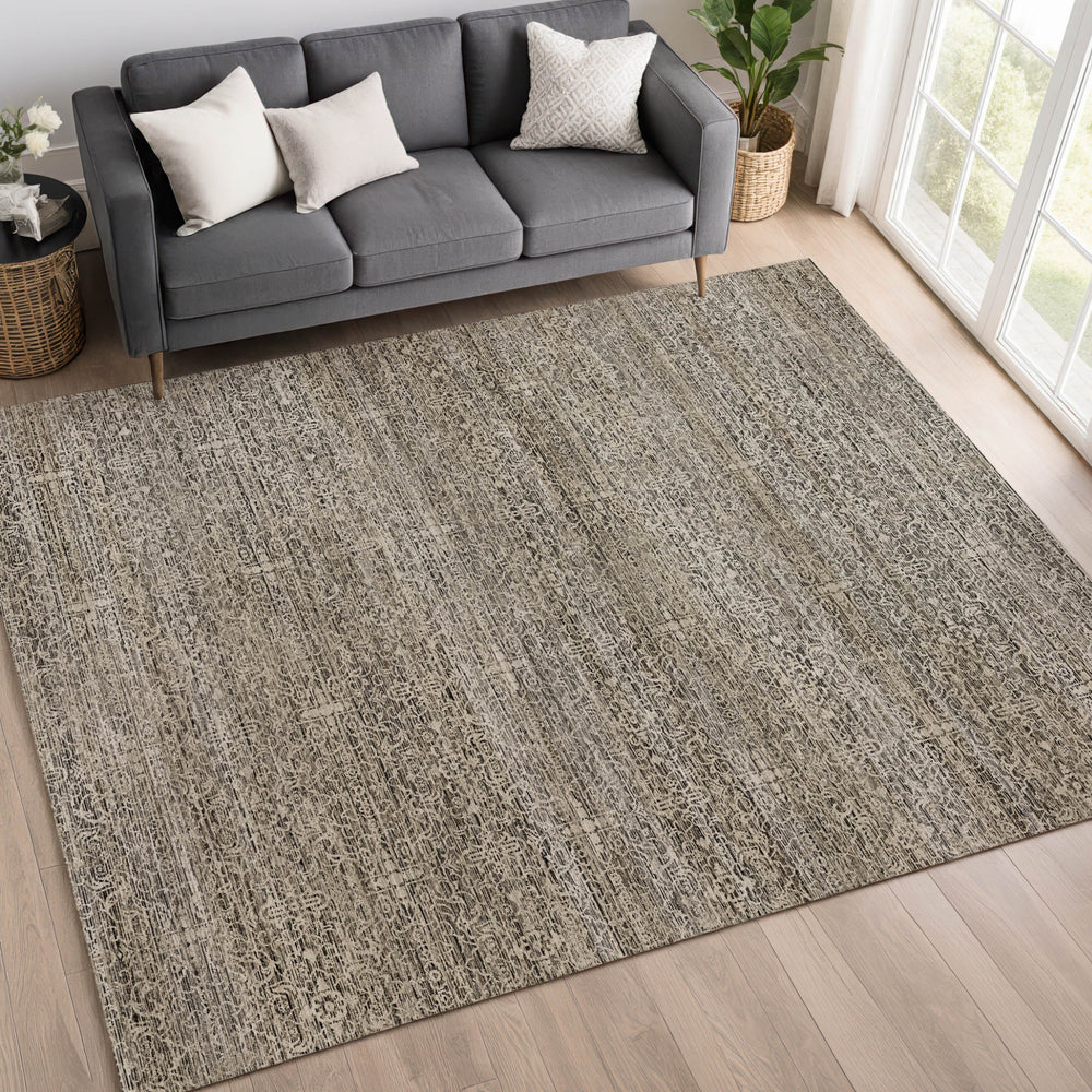 Dalyn Vico VC9 Silver Area Rug Lifestyle Image Feature