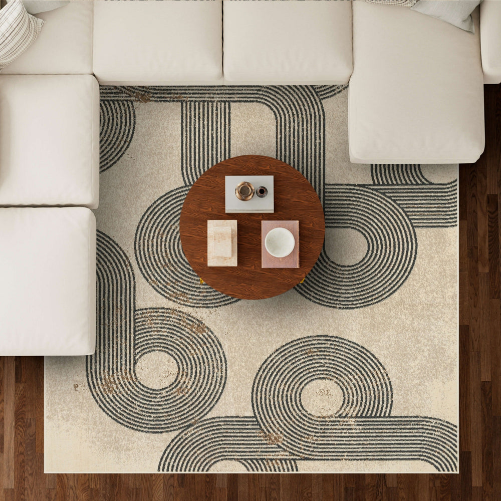 Karastan Swoon Volute Turtle Dove Area Rug Lifestyle Image Feature