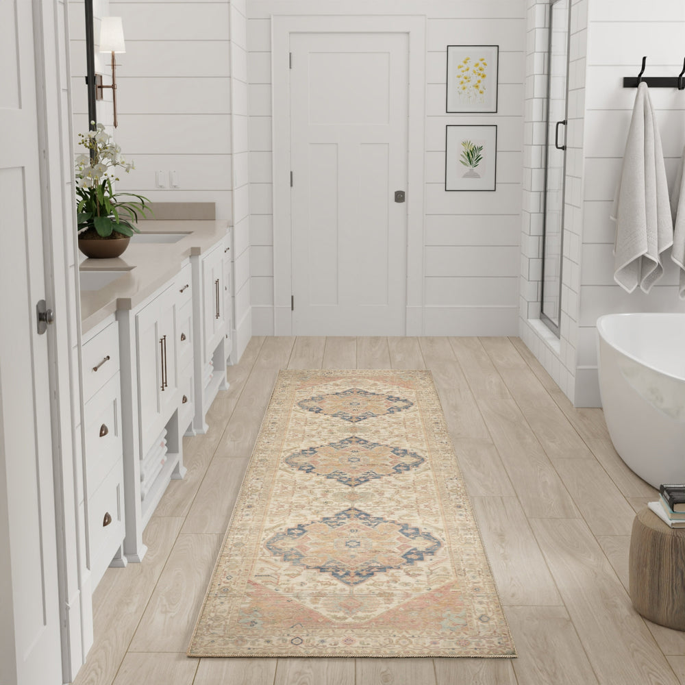 Nourison Vintage Washables VWS15 Multicolor Area Rug Room Image Feature
