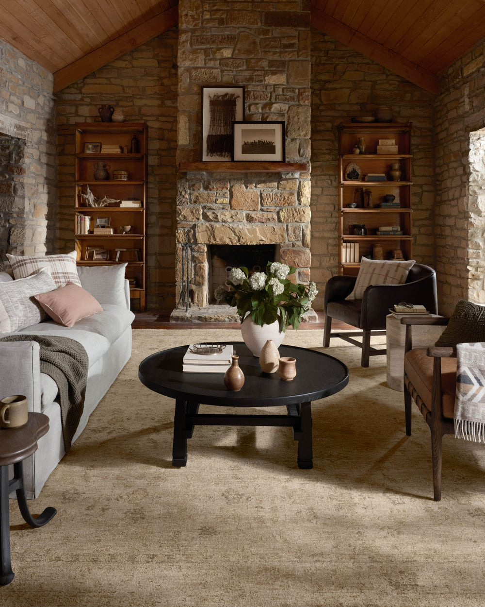 Loloi Willa WIA-08 Wheat / Natural Area Rug Lifestyle Image Feature