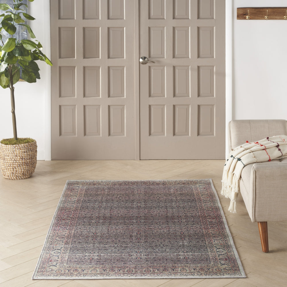 Nourison Brilliance Machine Washable WSB04 Emerald Area Rug by Home Room Image Feature