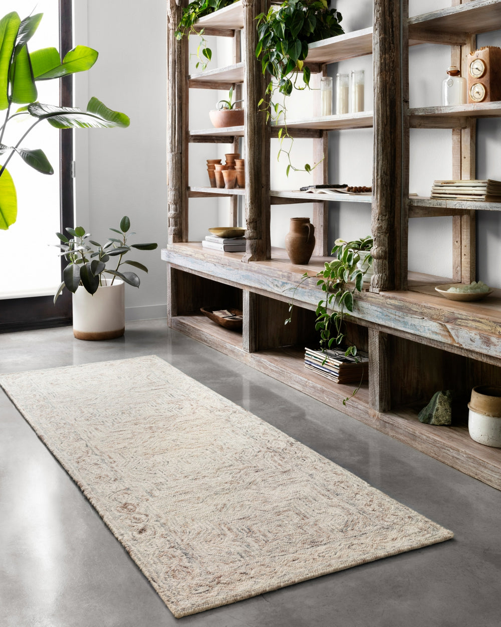 Loloi Ziva ZV-01 Neutral Area Rug Lifestyle Image Feature