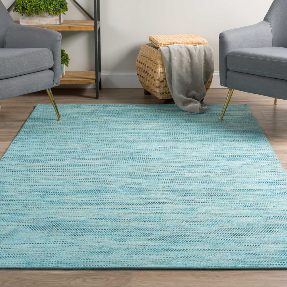 Dalyn Zion ZN1 Teal Area Rug Room Scene Featured
