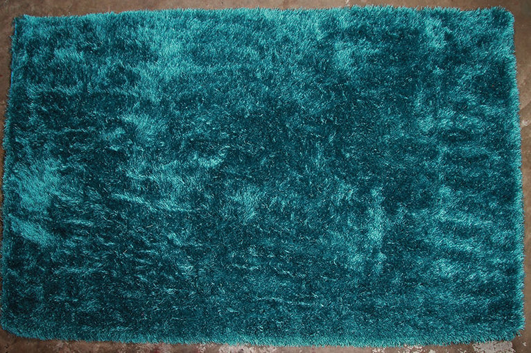 Jazzyfloors Lili Solid Teal Area Rug