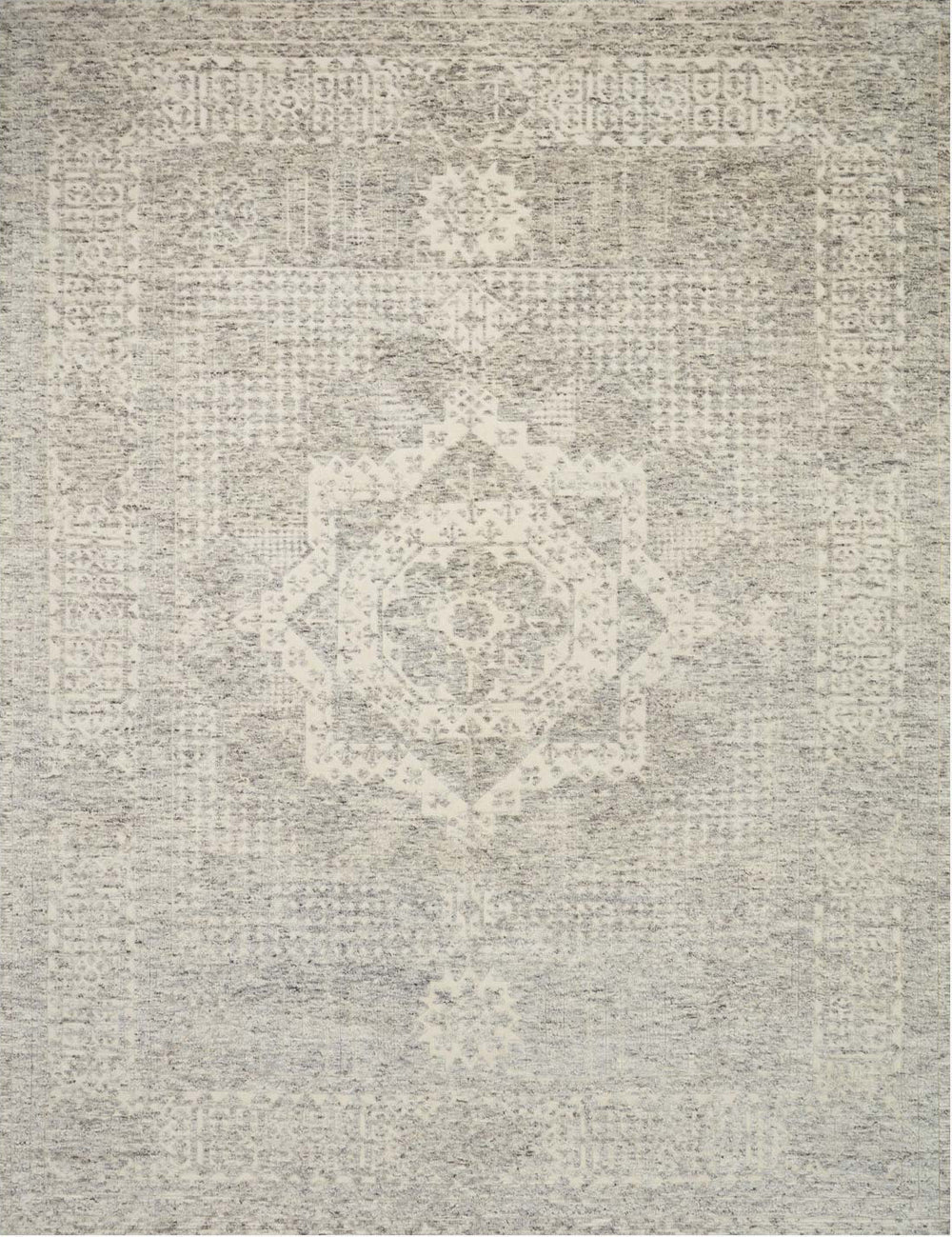 Loloi Indo Transitional Wool One of a Kind Ivory/White Area Rug