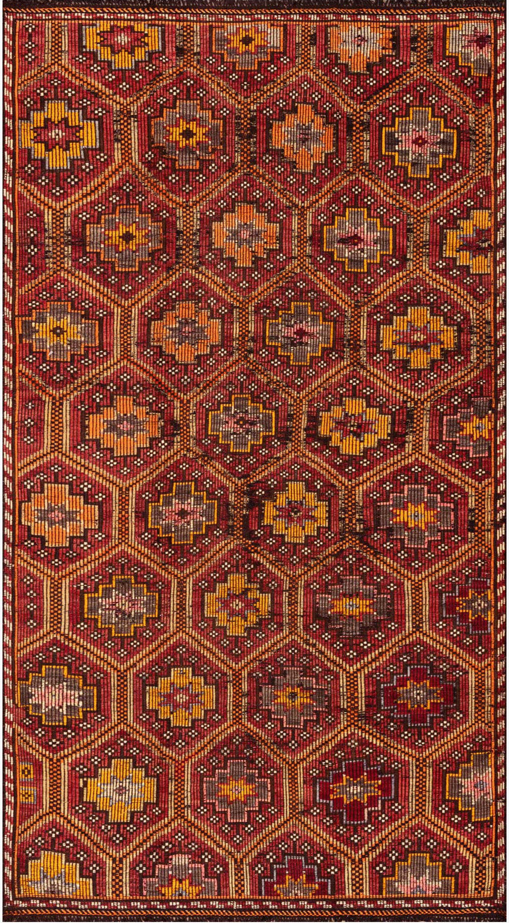 Loloi Turkey Kilim One of a Kind Orange Area Rug