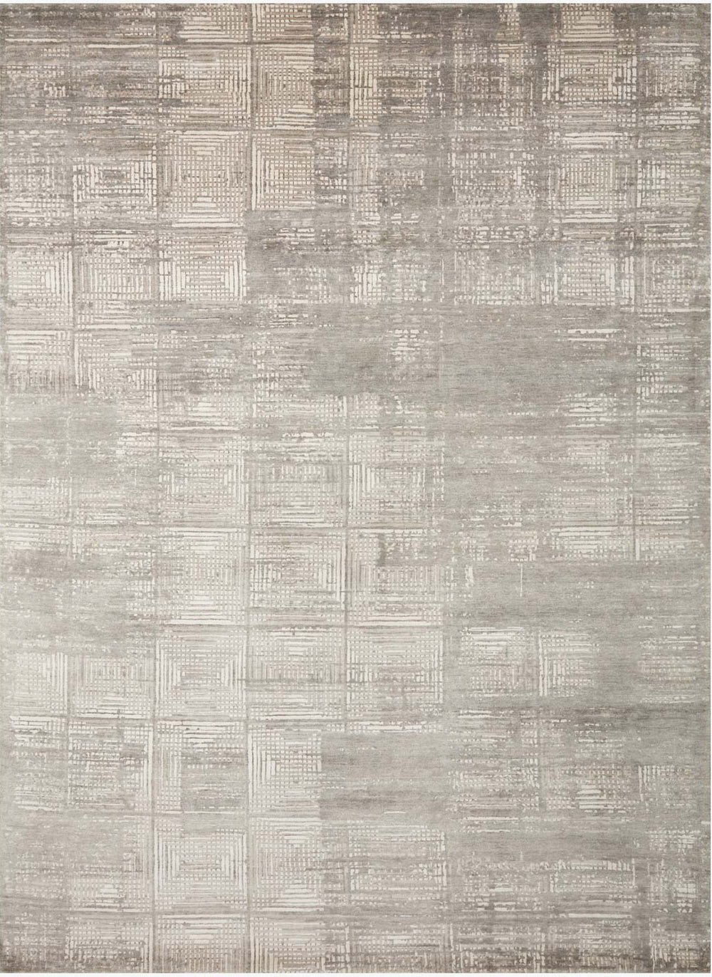 Loloi Indo Trans Wool Viscose One of a Kind Beige Area Rug