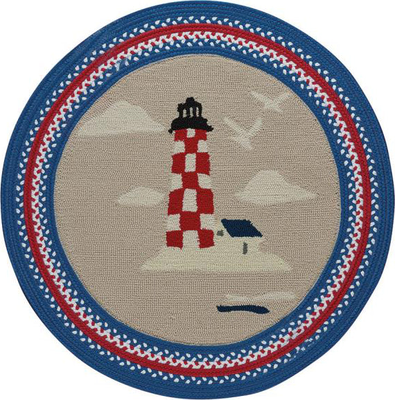 Capel Anthony Baratta Maritime-Lighthouse 0385 Ruby Area Rug