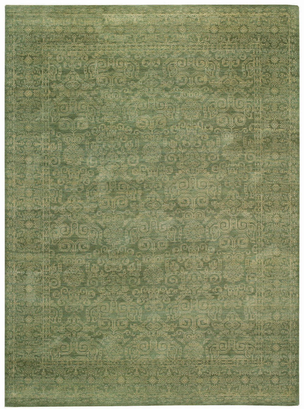 Capel Tonal Trace 1395 Green Jade 200 Area Rug