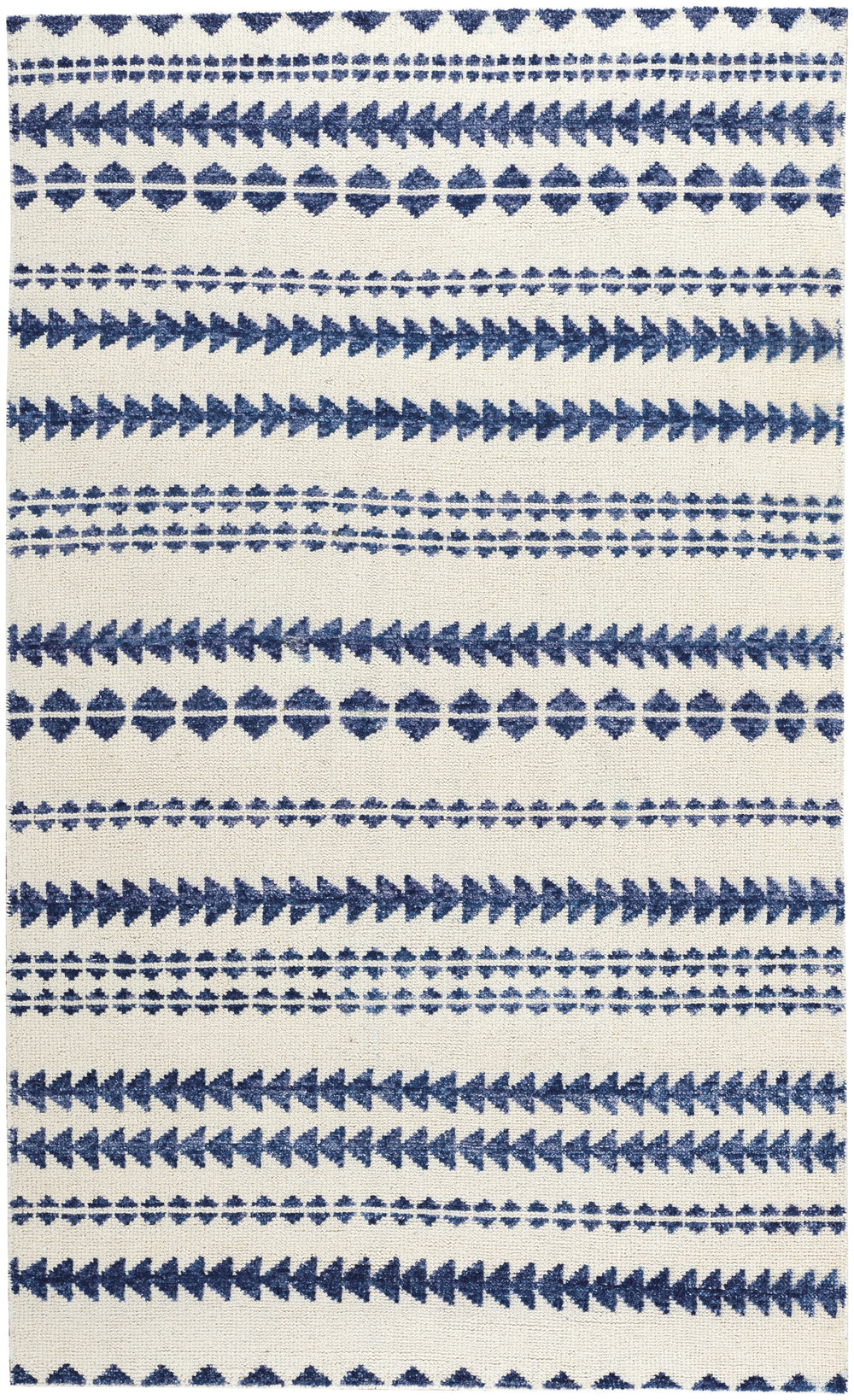 Capel Genevieve Gorder Scandinavian Stripe 1715 Natural Blue Area Rug