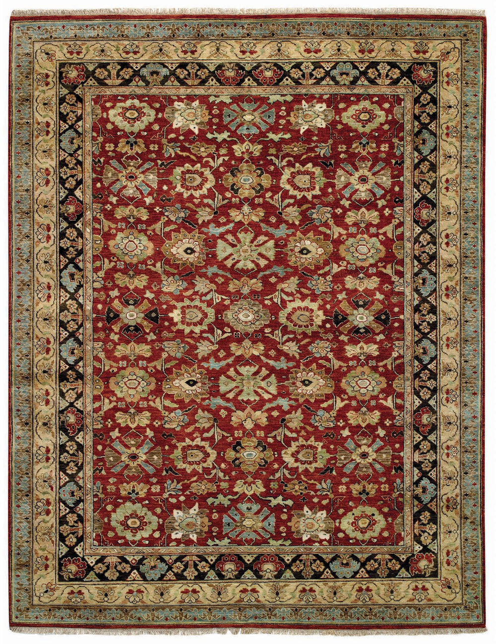 Capel Gloria Flora Bid 1798 Rust/Pewter 530 Area Rug