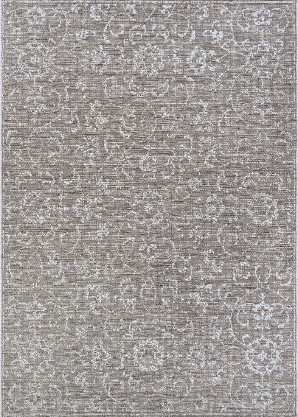 Couristan Monte Carlo Summer Vines Mushroom/Ivory Area Rug