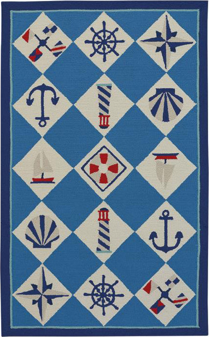 Capel Anthony Baratta Seafaring 2338 Blue Area Rug