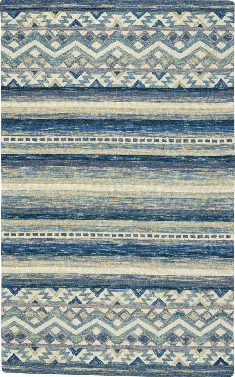 Capel Shakta-Kelim 2569 Blue Area Rug