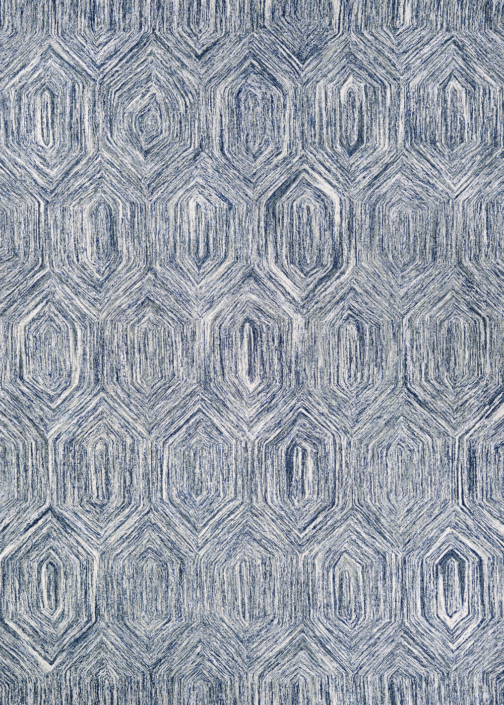 Couristan Crawford Princess Cut Denim/Ivory Area Rug