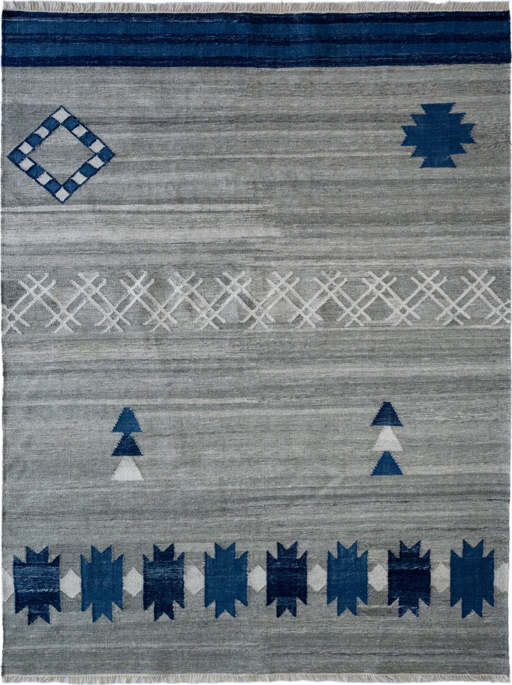 Capel Vintage Moroc 3501 Indigo Gray Area Rug by Genevieve Gorder Rugs