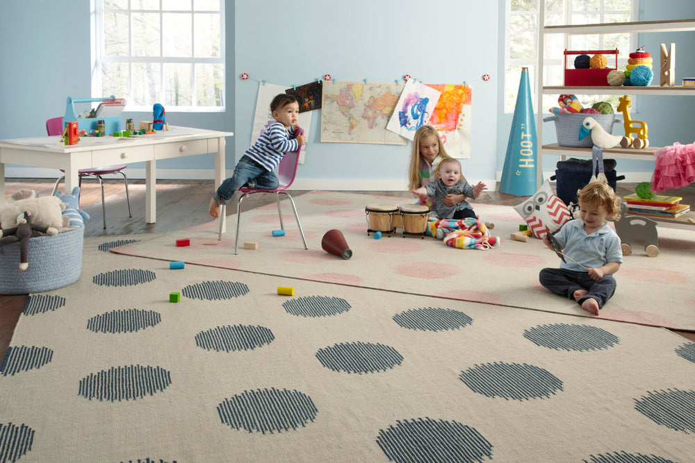 Capel Spots 3631 Blue 450 Area Rug by Genevieve Gorder Alternate View Feature