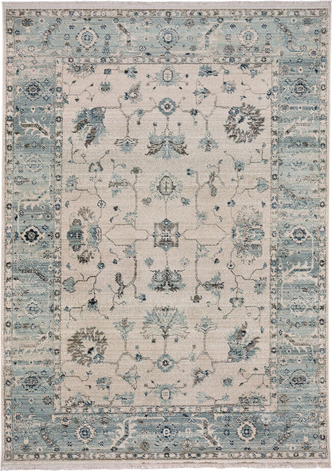 Capel Landis-Ushak 3927 Ivory Blue Area Rug