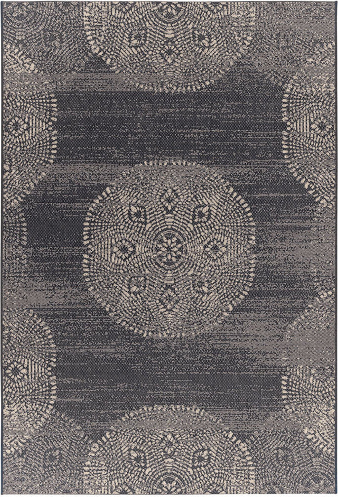 Capel Finesse-Mandala 4732 Charcoal Area Rug by Genevieve Gorder Rugs