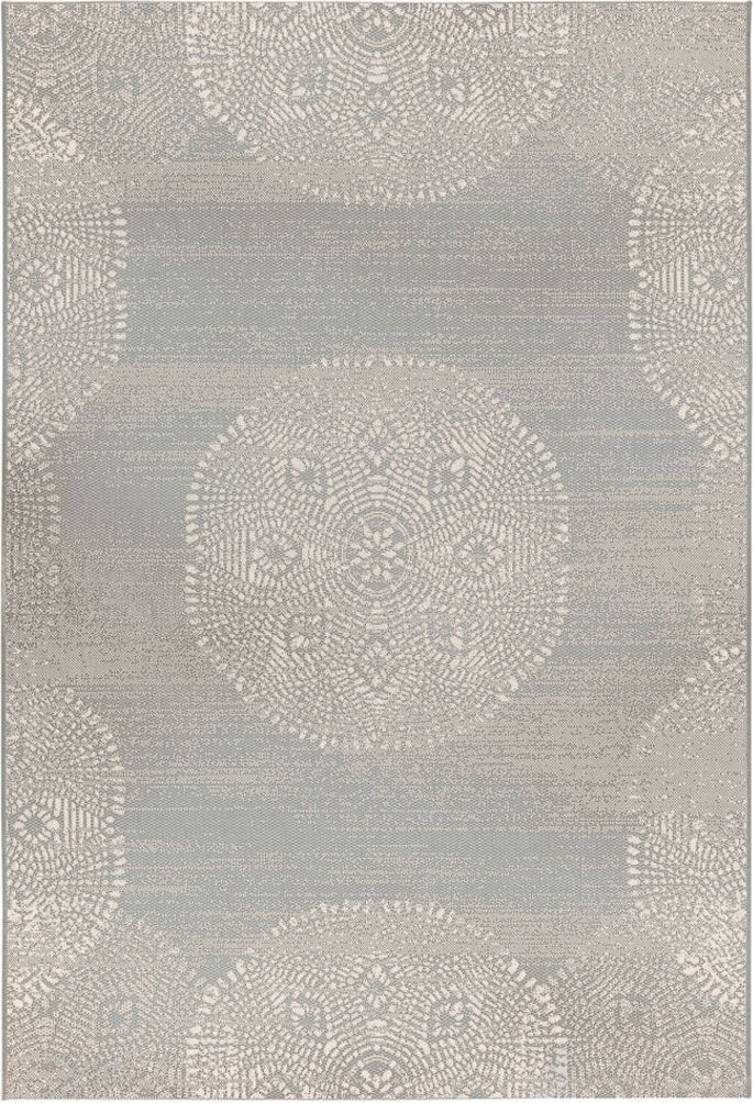 Capel Finesse-Mandala 4732 Silver Area Rug by Genevieve Gorder Rugs