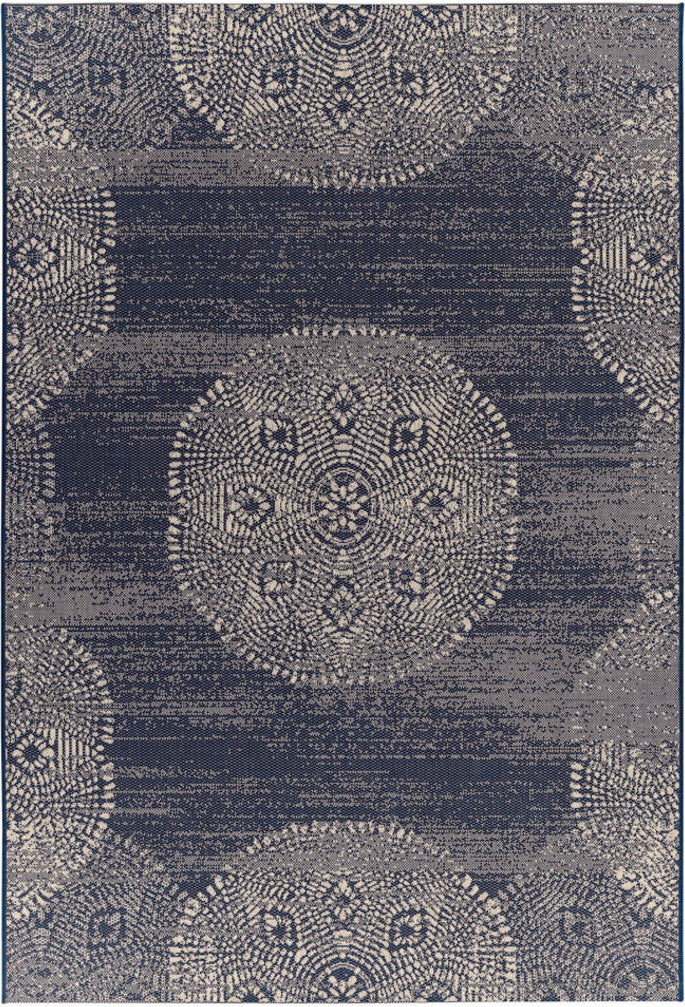 Capel Finesse-Mandala 4732 Navy Area Rug by Genevieve Gorder Rugs