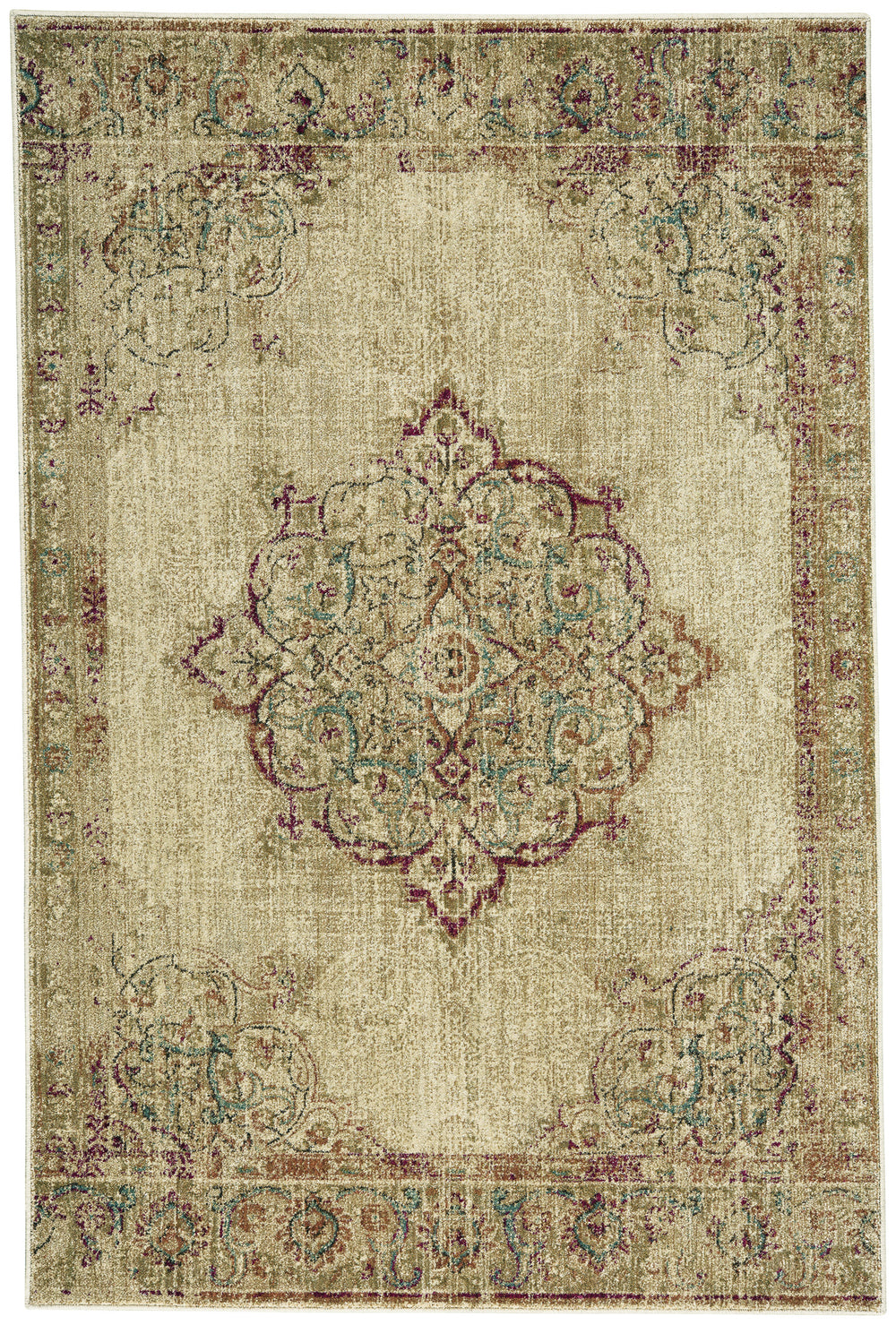 Capel Cedar Creek-Kirman 4832 Buff Area Rug