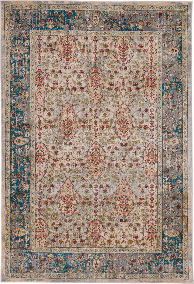 Capel Taraji-Tabriz 4853 Ivory Blue Area Rug