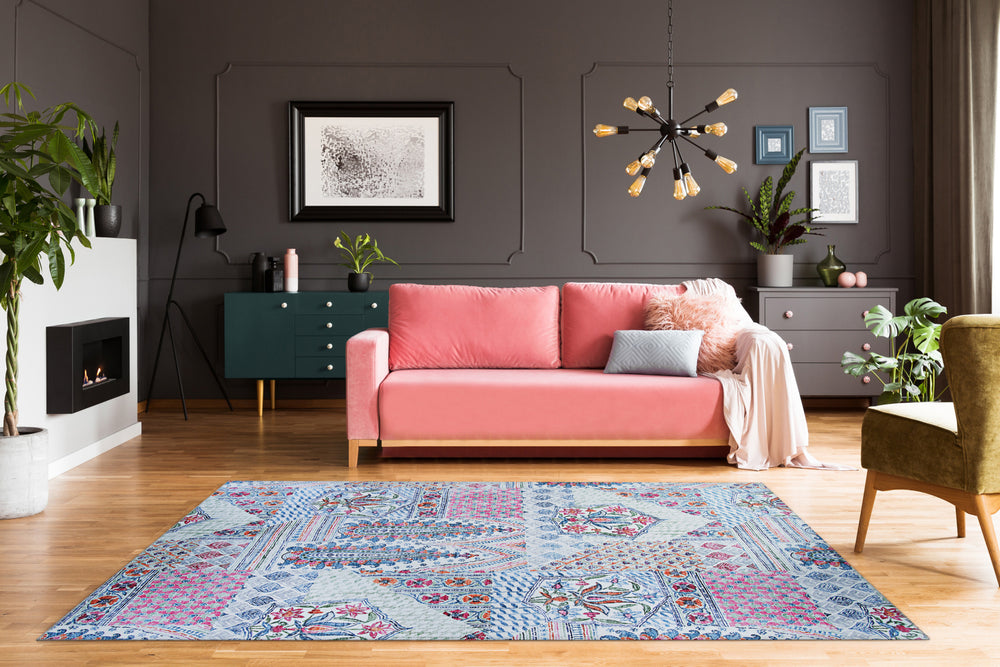 Couristan Caledonia Rhapsody Honeysuckle Area Rug Lifestyle Image Feature