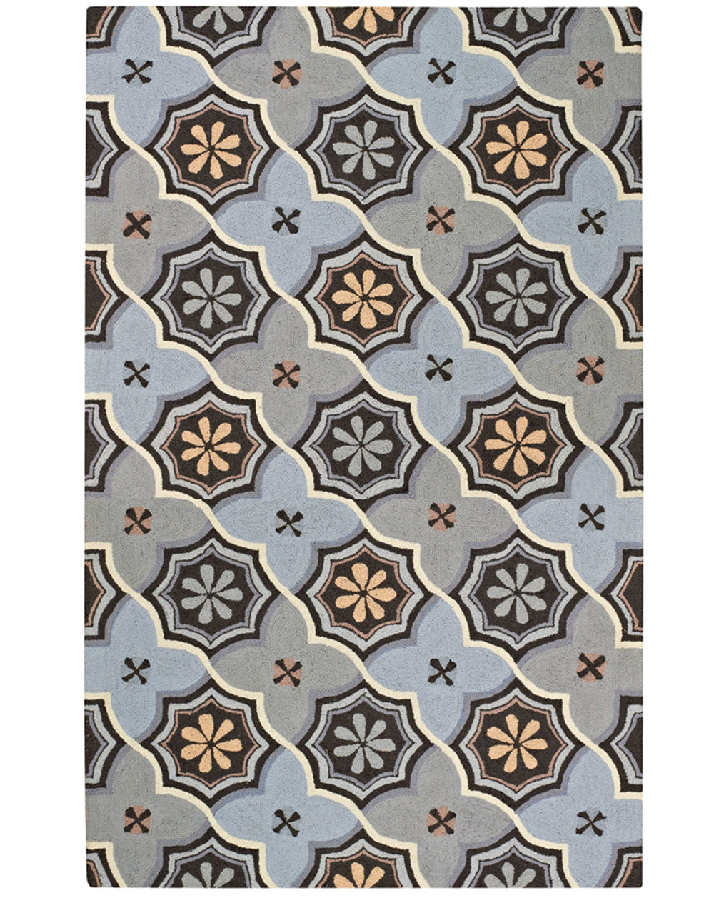 Capel Intrique Medallion 6053 Blue 440 Area Rug