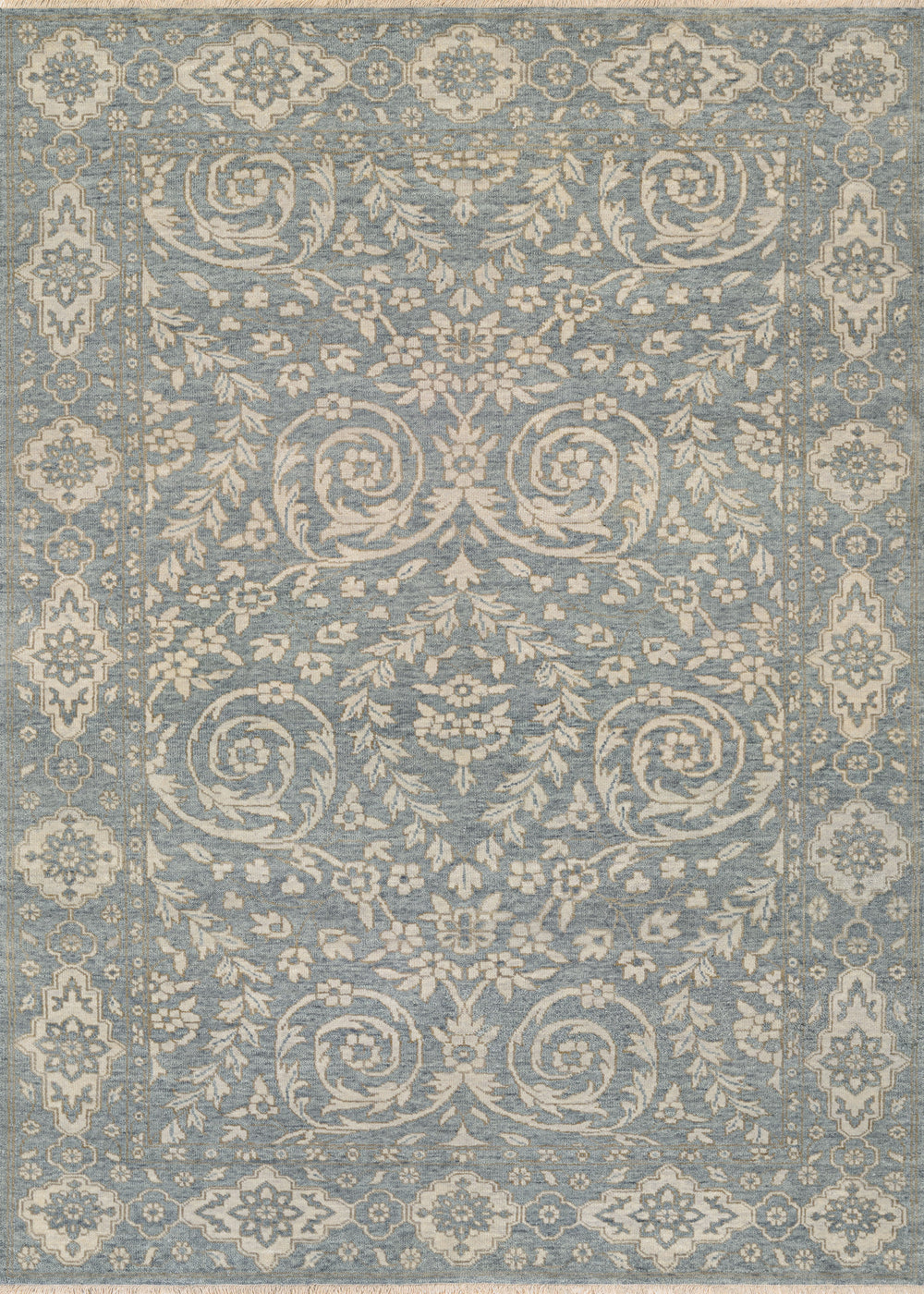 Couristan Tenali Latur Dusty Blue Area Rug