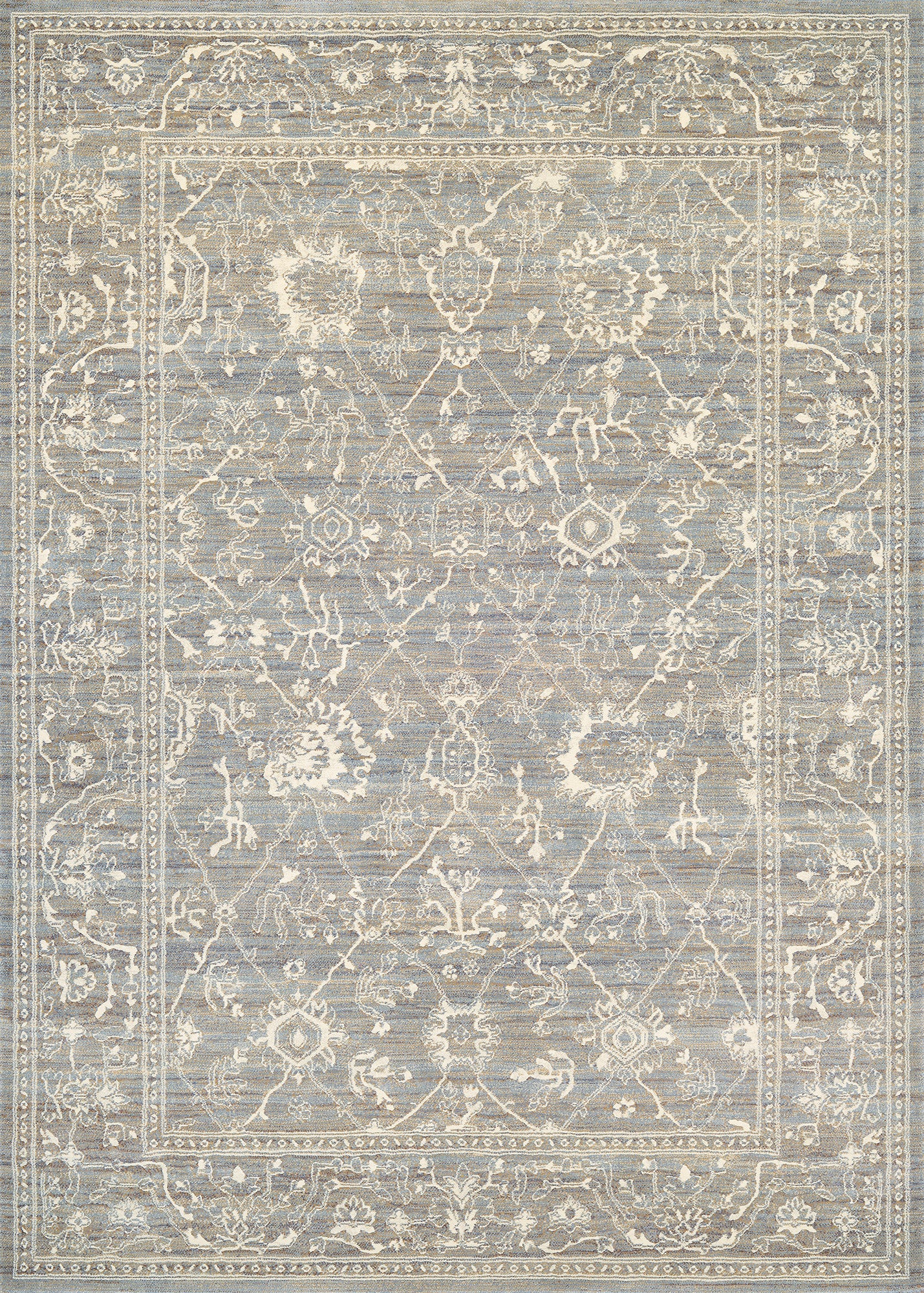Couristan Everest Persian Arabq Charcoal/Ivory Area Rug