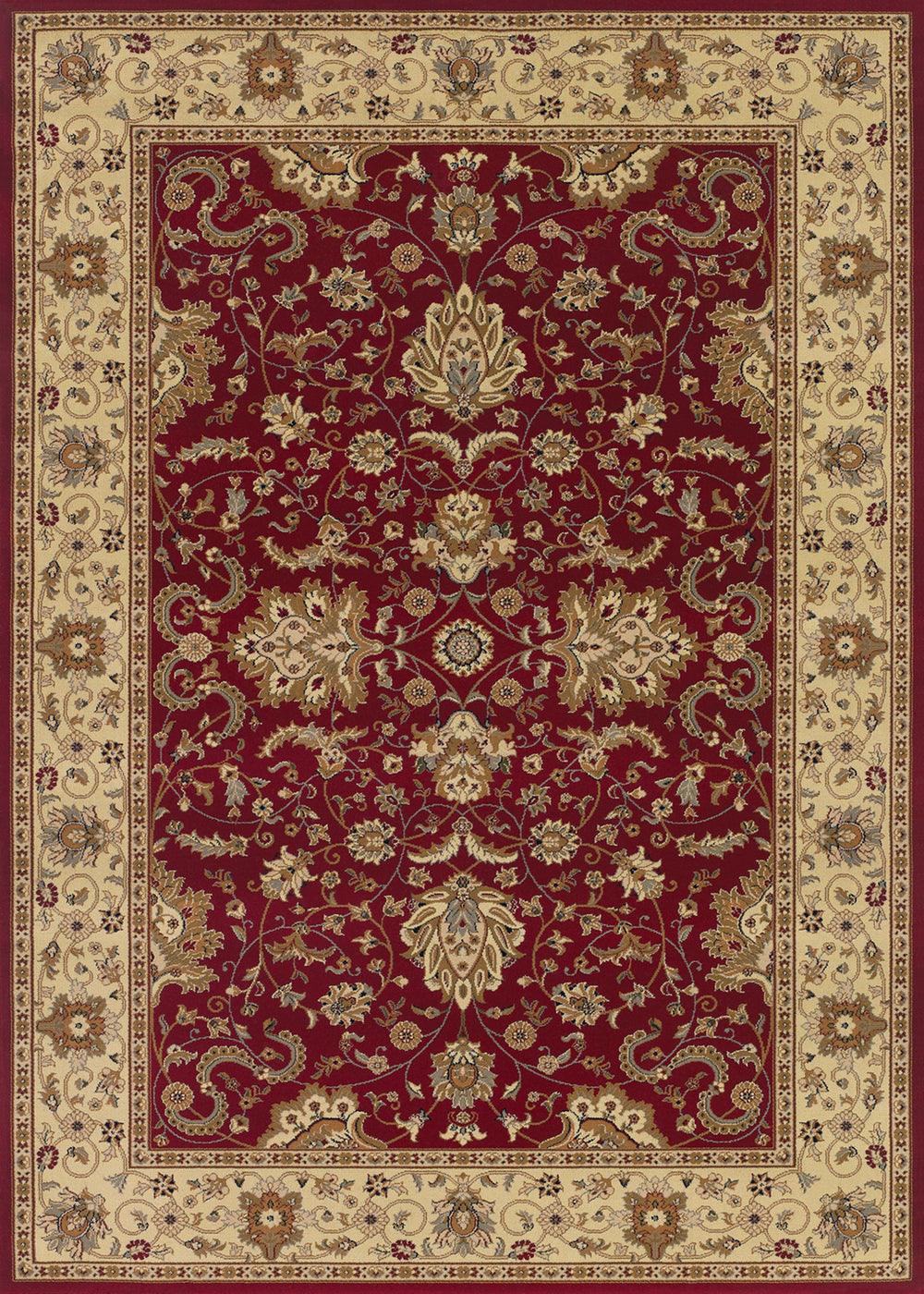 Couristan Izmir Floral Bijar Red Area Rug