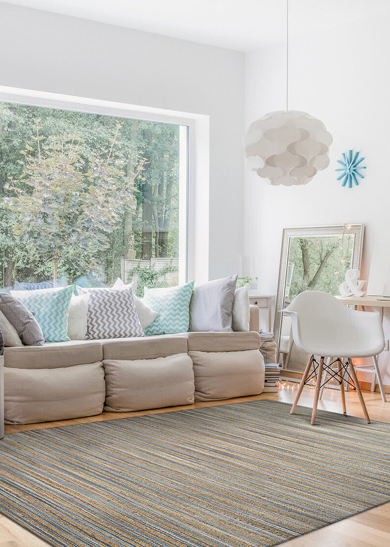 Couristan Nature's Elements Lodge Straw/Grey Area Rug Lifestyle Image Feature
