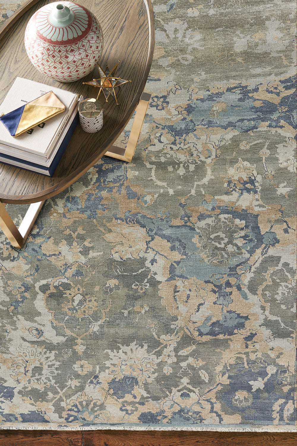 Capel Ellerbe 1095 Azure Multi Area Rug Room Scene Featured