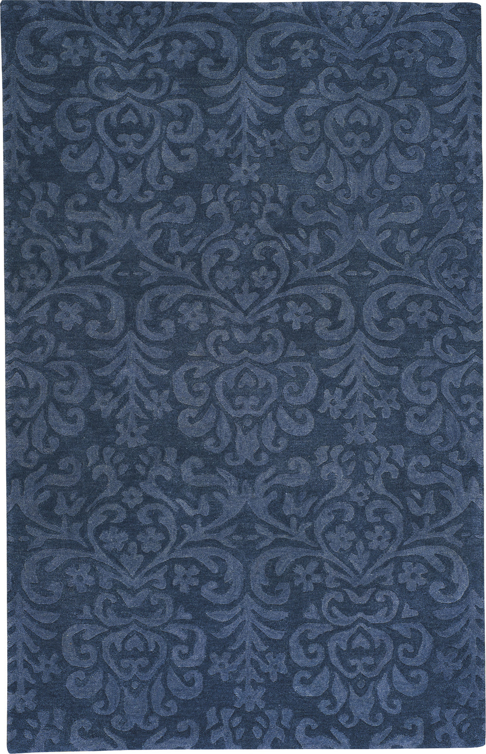 Capel Williamsburg Lace 9225 Navy Area Rug