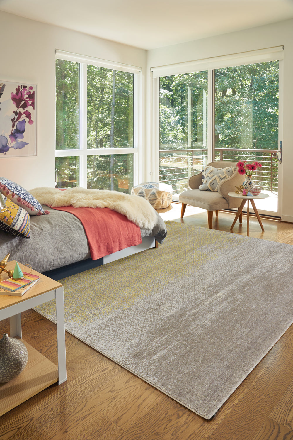 Capel Mason-Diamond 2572 Citrine Area Rug