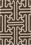 Surya Archive ACH-1710 Chocolate Area Rug by Smithsonian 2' X 3'
