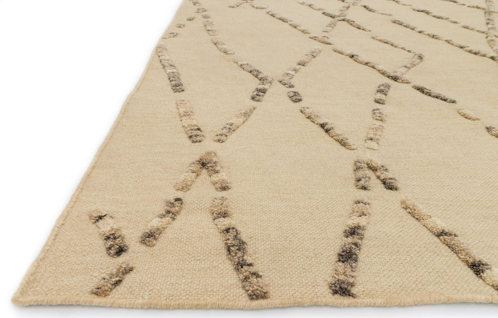 Loloi Adler AW-02 White Sand Area Rug Round Image Feature