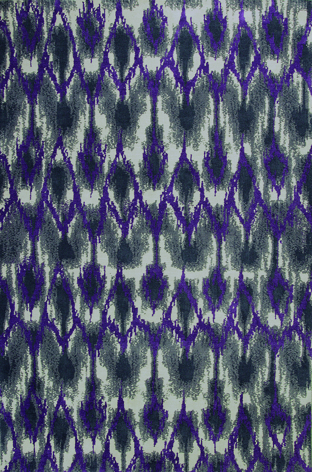 KAS Allure 4058 Grey/Purple Horizon Area Rug Main Image Feature