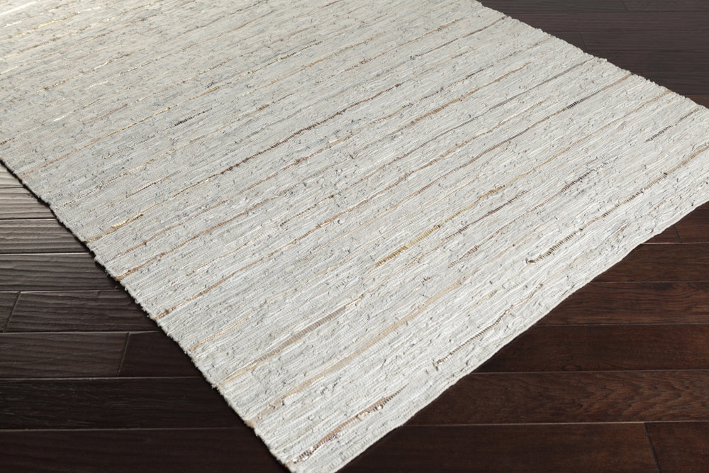 Surya Anthracite ATE-8002 Area Rug Corner Shot Feature