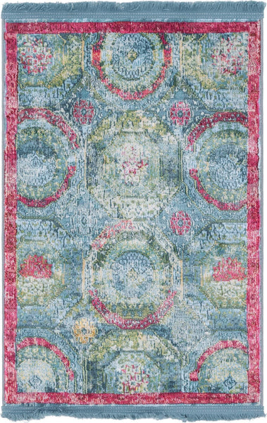 Unique Loom Baracoa T-F561 Turquoise Area Rug – Incredible Rugs and Decor