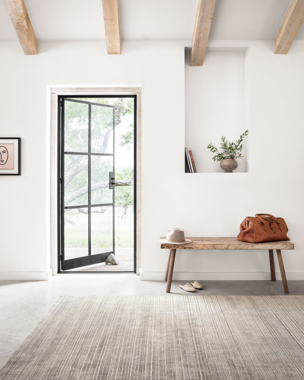 Loloi Bellamy BEL-01 Grey Area Rug Lifestyle Image Feature