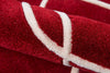 Momeni Bliss BS-12 Red Area Rug Detail Shot
