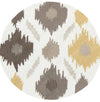 Surya Brentwood BNT-7676 Gold Area Rug 3' Round