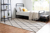 Unique Loom Braided Jute MGN-28 Ivory and Black Area Rug Rectangle Lifestyle Image