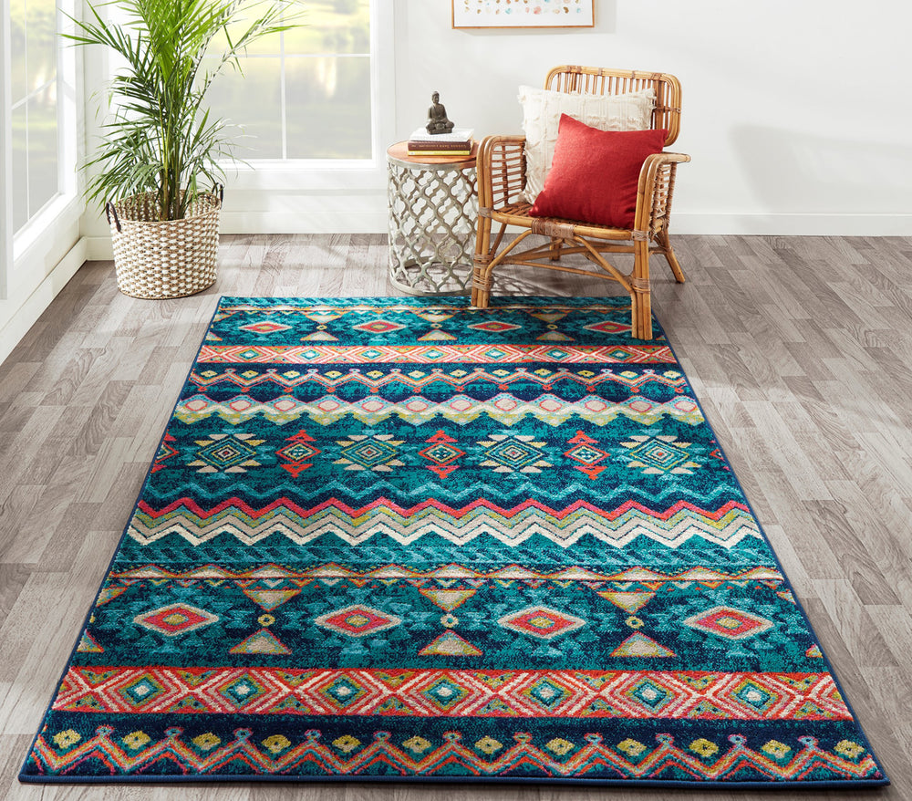 Momeni Brittany BRT-3 Aqua Area Rug
